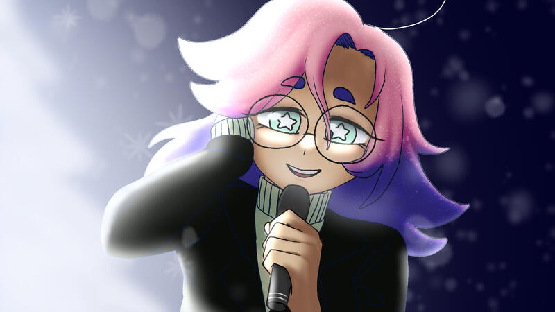 Zee Galx Christmas Karaoke Art