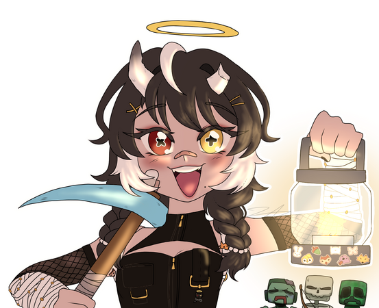 [COMMISSION] DDAkashita Minecraft Thumbnail Art (for @Itsahme_DD on X / Twitter)